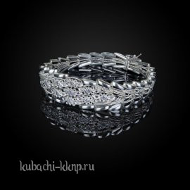 Нежный серебряный браслет  Елочка - бр1017