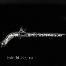 Декоративный кубанский кремневый пистолет 
