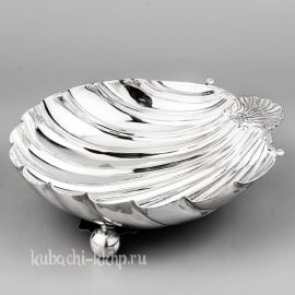 Серебряная икорница - конфетница - ик024