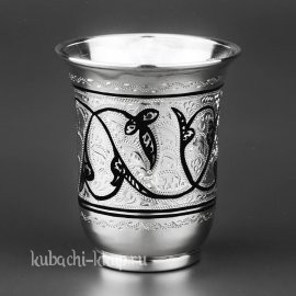 Стопка классическая из серебра 875 пробы 