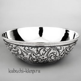 Серебряная тарелка «Краса» - трк03