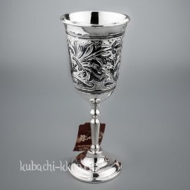 Серебряный бокал в подарок на свадьбу - Ф124