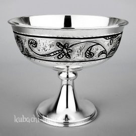 Серебряная креманка мороженица - КФ050