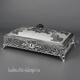 Серебряная шкатулка «Антика» - шк0001