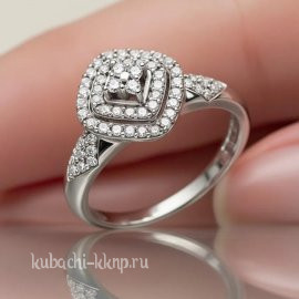 Кольцо с фианитами 925 пробы - як20