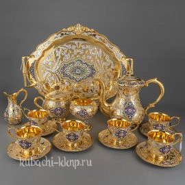 Серебряный чайный сервиз - чср09