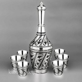 Набор для водки или коньяка из серебра 