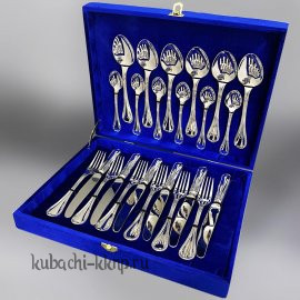 Столовый набор на 6 персон из серебра 925 пробы - sn015