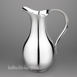Глянцевый серебряный молочник «Глянец» - м017