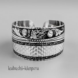 Серебряный браслет Широкий - БР155