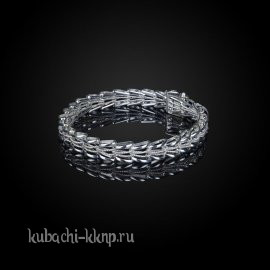 Браслет из серебра кубачи Елочка - бр1016