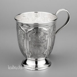 Серебряная кружка для воды , 392 мл - кр104