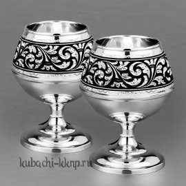 Набор серебряных бокалов для виски или коньяка 