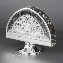 Салфетница из серебра Кубачи - сл02