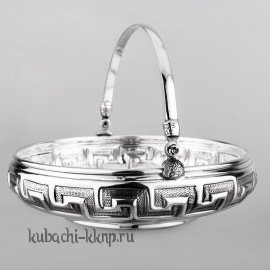 Серебряная конфетница «Ереван» - кф106