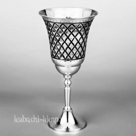 Фужер серебряный «Сетка» - ф094