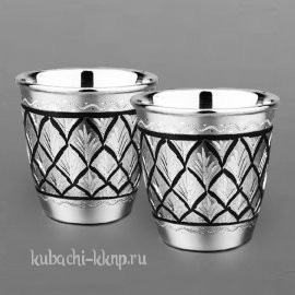 Набор серебряных стопок для водки 