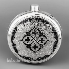 Фляга дамская из серебра - фл013