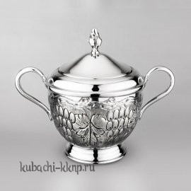 Серебряная сахарница 