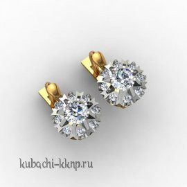 Золотые серьги 