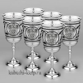 Набор серебряных фужеров 