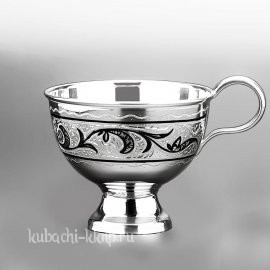 Серебряная небольшая чашка - Ч01а