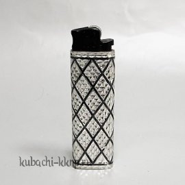 Серебряный футляр для зажигалки с гравировкой  - заж027