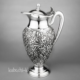 Серебряный кувшин с откидной крышкой  - кв123а