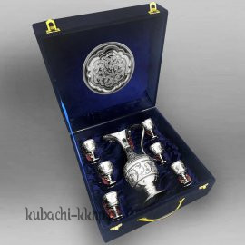 Набор для виски или коньяка из серебра 