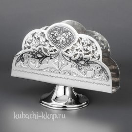 Серебряная салфетница - сл04