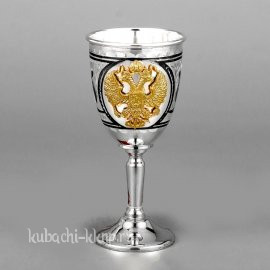 Рюмка серебряная «Властная» с гербом - р072