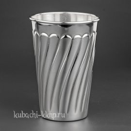 Серебряный стакан «Волна» - ст06