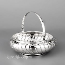 Серебряная конфетница «Волна» - кф127