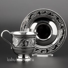 Чайная пара серебряная - чп00012
