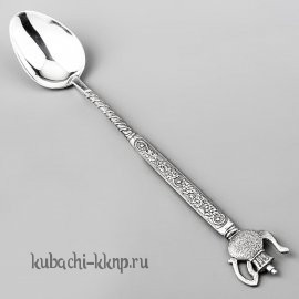 Серебряная ложка с красивой ручкой и кувшинчиком - л00064