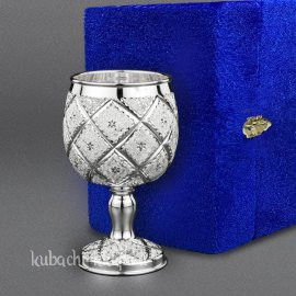 Серебряный коньячный бокал «Лазер мл» - бк0012