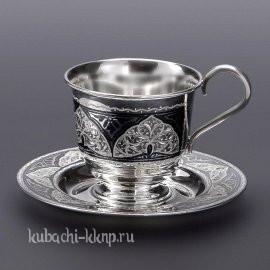 Чайная пара серебряная для чая - чп0006