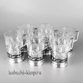 Набор серебряных подстаканников - нпдс01