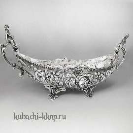 Оригинальная серебряная конфетница - ладья  - КФ210