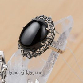 Строгое кольцо из серебра - Ag-к-75