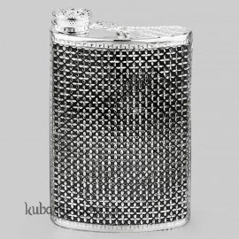 Серебряная фляжка с откидной крышкой 