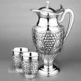 Набор воды из серебра 925 пробы 