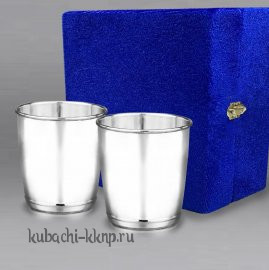 Набор больших серебряных стаканов  - с130-2