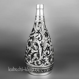 Графин для водки серебряный с крышкой на резьбе - гр00036