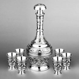 Серебряный набор для виски или коньяка 