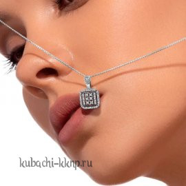Подвеска серебряная 925 пробы с фианитами - яподв28