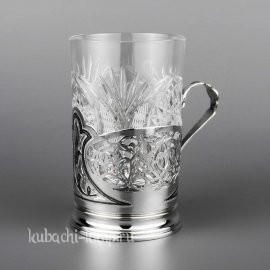 Серебряный подстаканник с чернением - пд030