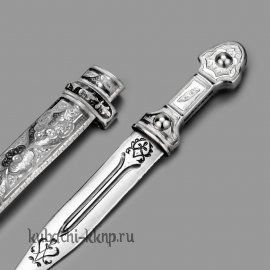 Маленький серебряный нож-кинжал - КН46