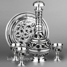 Водочный набор из серебра 
