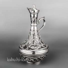 Графин серебряный с узким горлышком - гр016